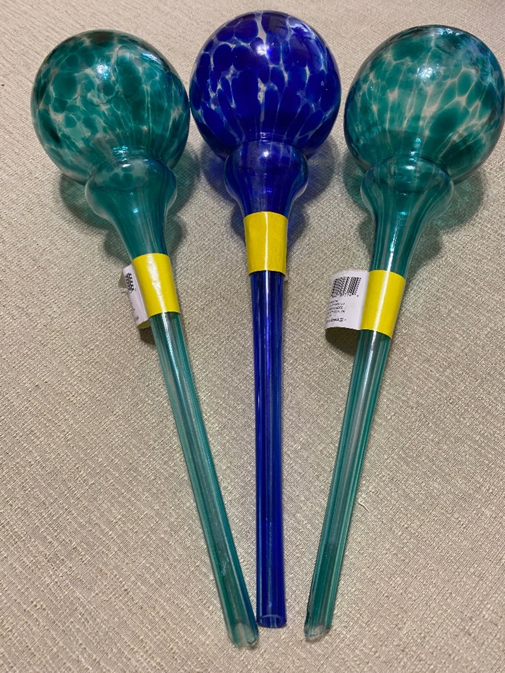 3 Glass Watering  Bulbs NEW